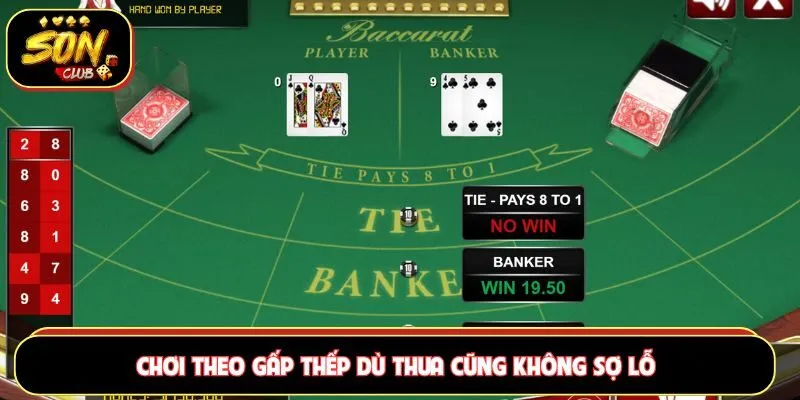 Chơi theo gấp thếp dù thua cũng không sợ lỗ nặng